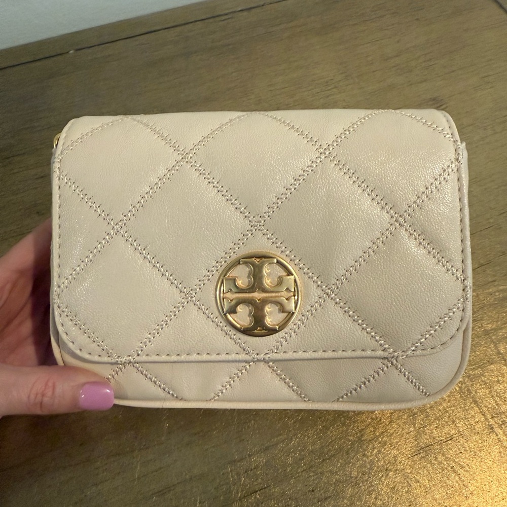NWOT Tory Burch Cream Willa Mini Belt Bag Fanny Pack
